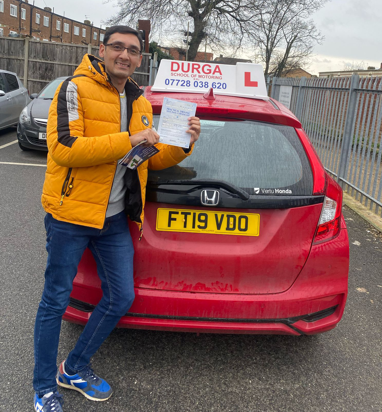 Student 15 - successful driving student at Durga School of Motoring, London