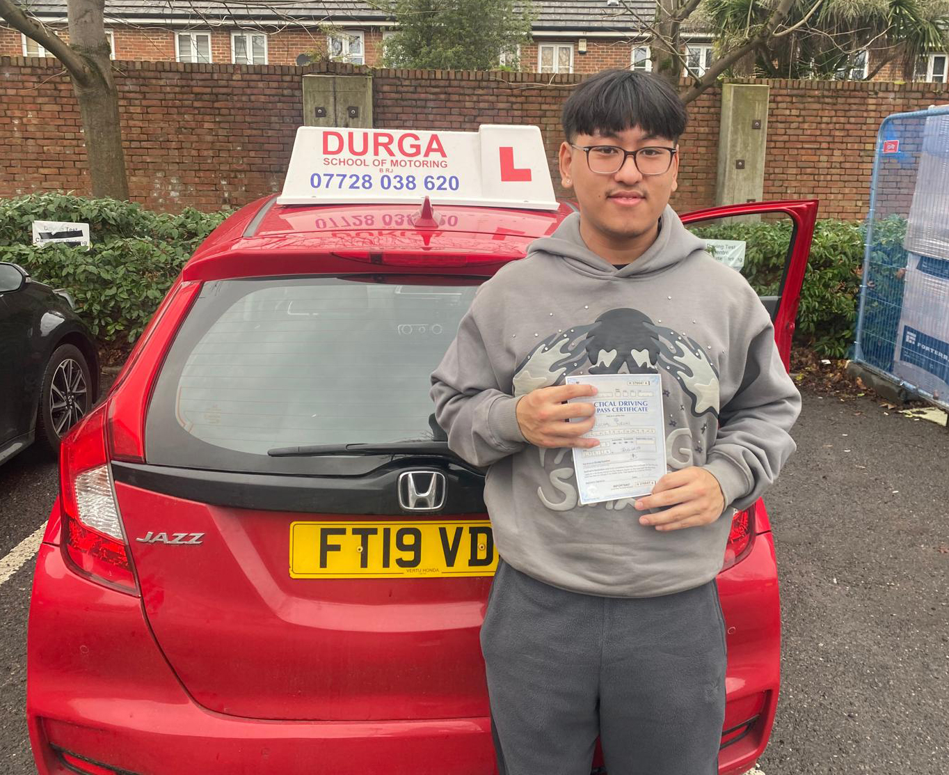 Student 6 - successful driving student at Durga School of Motoring, London