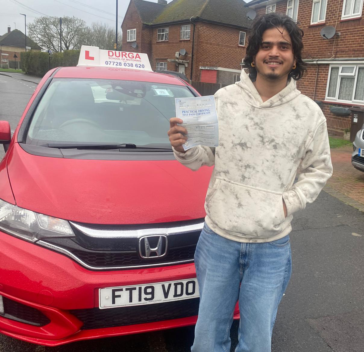 Student 7 - successful driving student at Durga School of Motoring, London